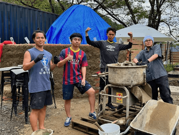 土でできたアースバックサウナを作りたい!