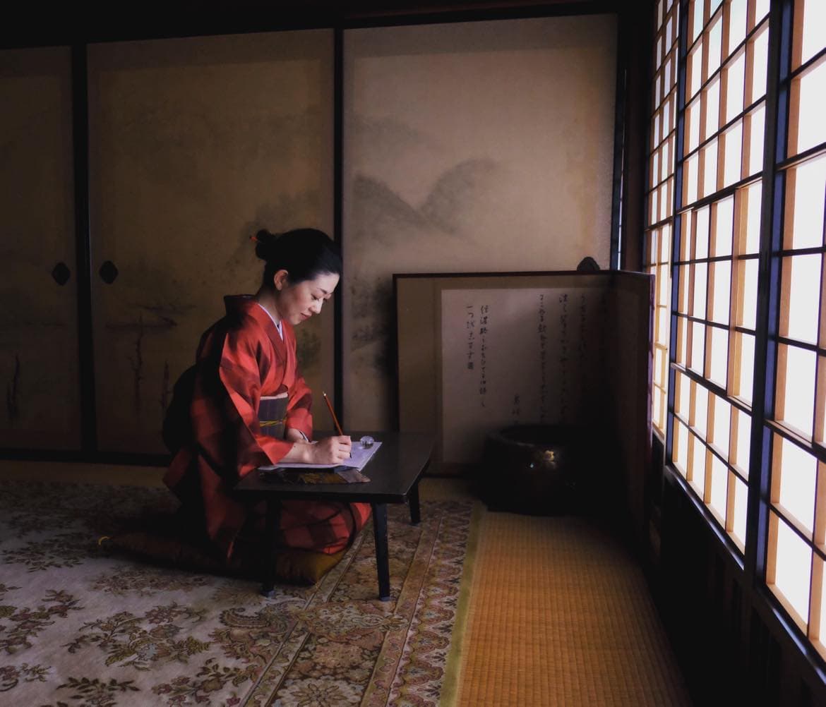 美しい設えの中で、心落ち着く書道・茶道教室をつくりたい。